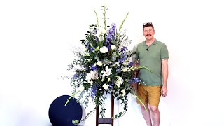 How To Make A Large Pedestal Design With Fresh Flowers