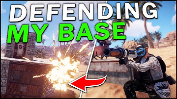 DEFENDING MY BASE AGAINST AN ONLINE RAID! - Rust #6