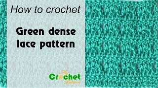 Green dense lace pattern - Free crochet pattern