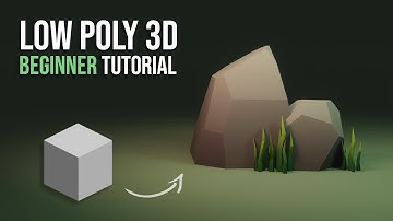 How to create Low Poly Grass and Rocks in Blender | Beginner 3D Tutorial