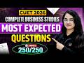 CUET 2026 Business Studies | Complete Preparation | Most Expected Questions | Target 250/250