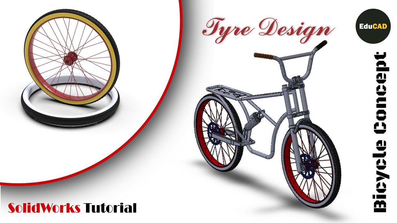 Solidworks Tutorial : Bicycle Concept (Tyre Design) Part 12 - YouTube