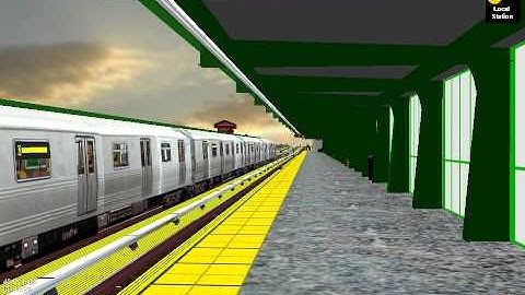 OpenBve R46 Q Train Bypass jewett Ave