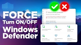 how to completely turn off or on windows defender on windows 10/11