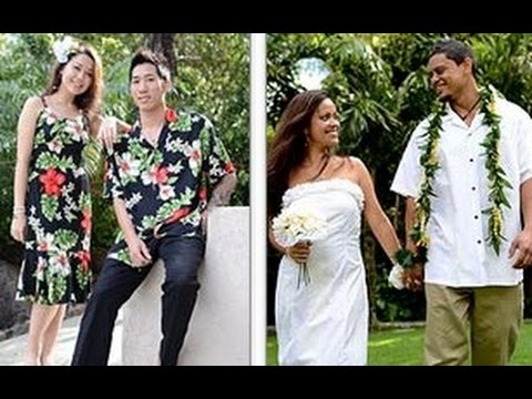 hawaiian wedding apparel