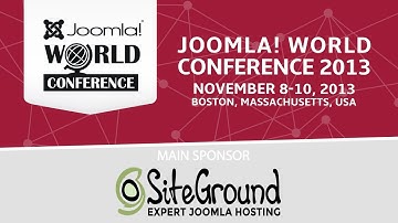 Joomla! World Conference 2013 - Saturday Morning Keynote