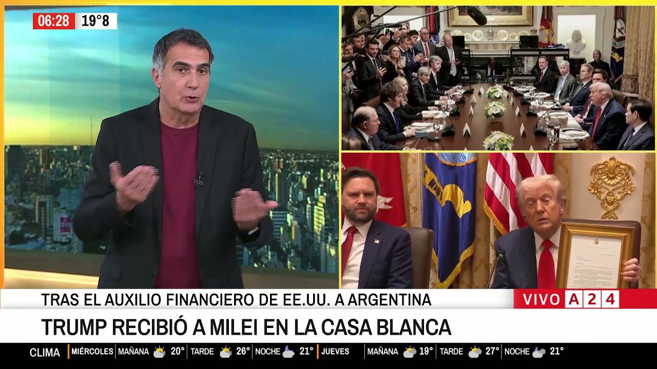 🔴 DONALD TRUMP RECIBIÓ A JAVIER MILEI EN LA CASA BLANCA: AUXILIO ...