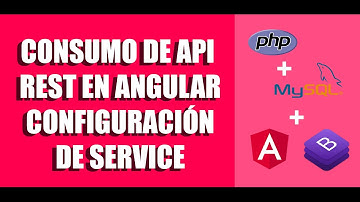 Consumo API REST PHP en Angular #6 Configuración de Service