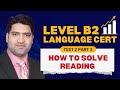 Lanaguagecert Reading Test 2 | Part 3 | Achiever Level B2 | how to Solve Languagecert Reading