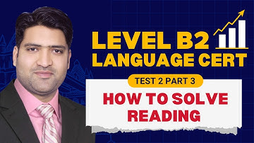 Lanaguagecert Reading Test 2 | Part 3 | Achiever Level B2 | how to Solve Languagecert Reading