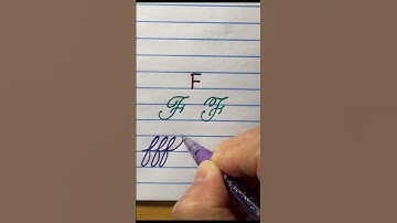 Write beautiful cursvie letter F for beginners #shorts #handwriting #cursive  #viral #letterf