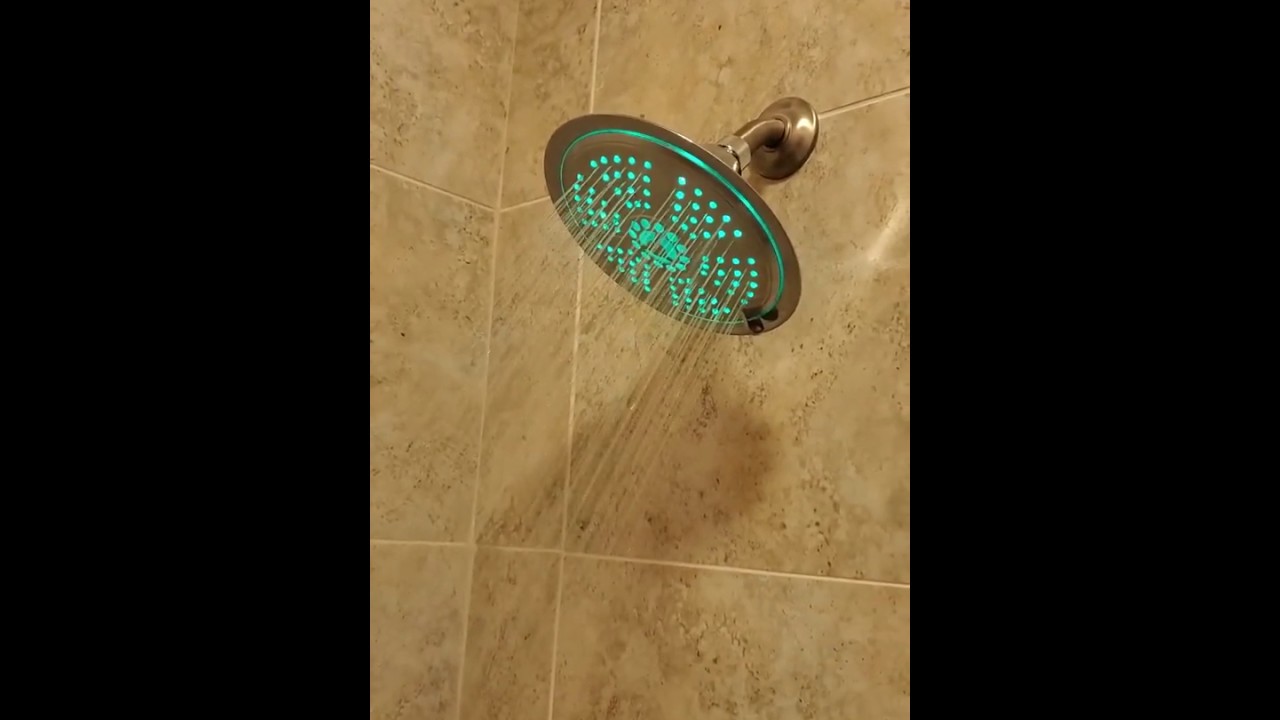 Dream Spa LED Lighted Fixed Rain Shower Head YouTube