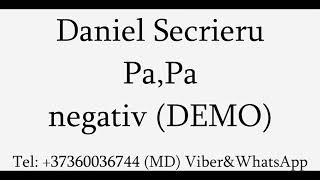 Daniel Secrieru - Pa, Pa (Negativ) DEMO