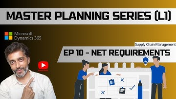 EP-10 MP (L1): Net Requirements #microsoftdynamics365 #d365talks #financeandoperations #masterplan
