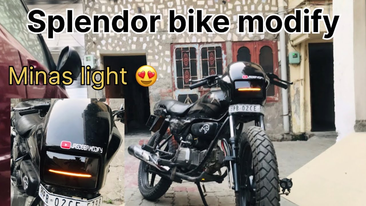 splendor bike front headlight for minus light || ⁠ ⁠@jagdeep.modify ...