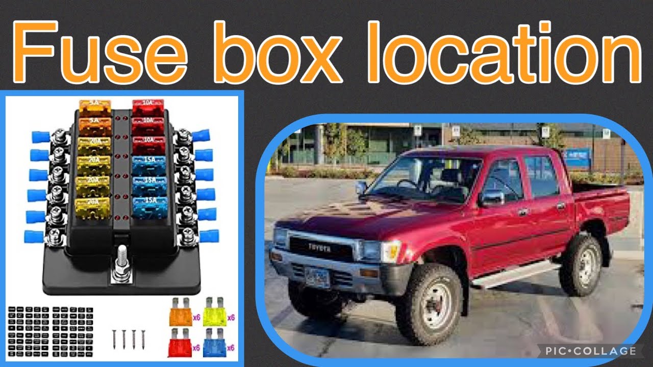 The fuse box location on a 1989 Toyota Hilux YouTube