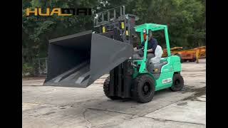 Forklift Bucket，Forklift Hinged Fork With Bucket by Forklift Attachment Manufacturer -Huamai 684 views 1 year ago 30 seconds