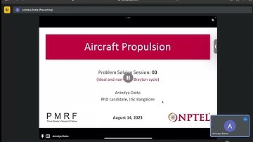 Aircraft Propulsion (noc23-me103) : Problem solving session - Week 3