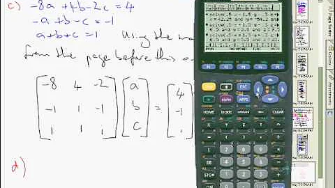 TI89 rref function to solve simultaneous equations