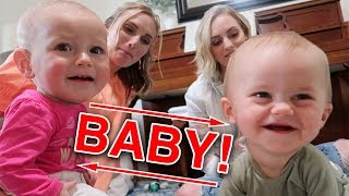 HILARIOUS BABY Meeting!  Ellie and Jared