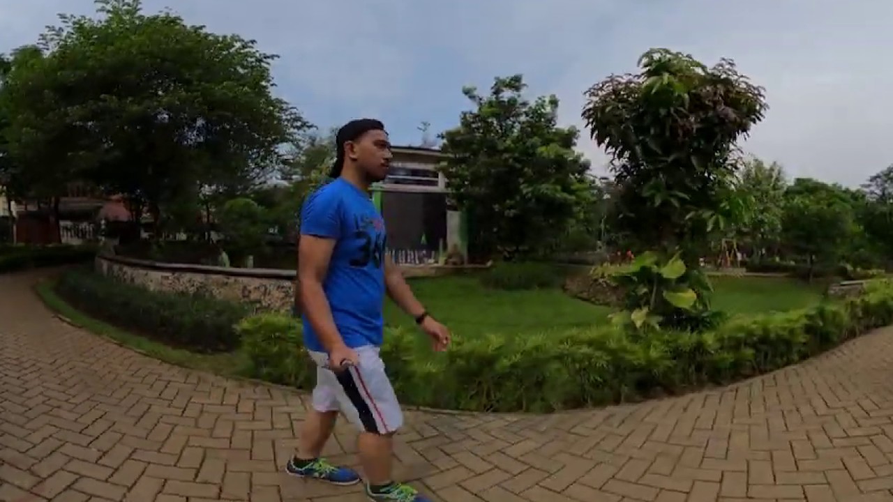 Test Sambil Lari Pagi GoPro Max 360° 5.6k Video - No Color Grading
