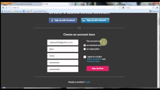 Creating a Credly Account
