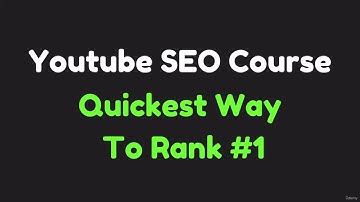 Udemy - Youtube SEO Course - Quickest Way To Rank #1 2022