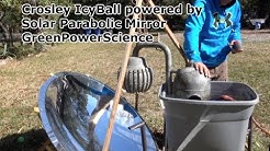 Crosley IcyBall Solar Absorption Refrigeration Parabolic Mirror GreenPowerScience