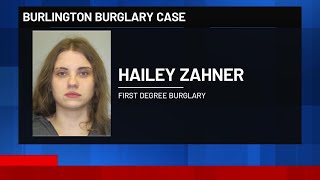Burlington woman charged with burglary