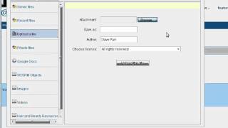Uploading a file to an assignment tool in Moodle 2