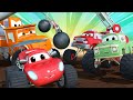 モンスタータウン - スキトルボール  🚚 カーシティー - 子供向けトラックアニメ Super Truck Animation for Kids