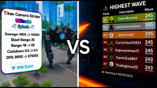 titan strider camerman vs endless mode ( toilet tower defense ) #ttd #toiletowerdefense