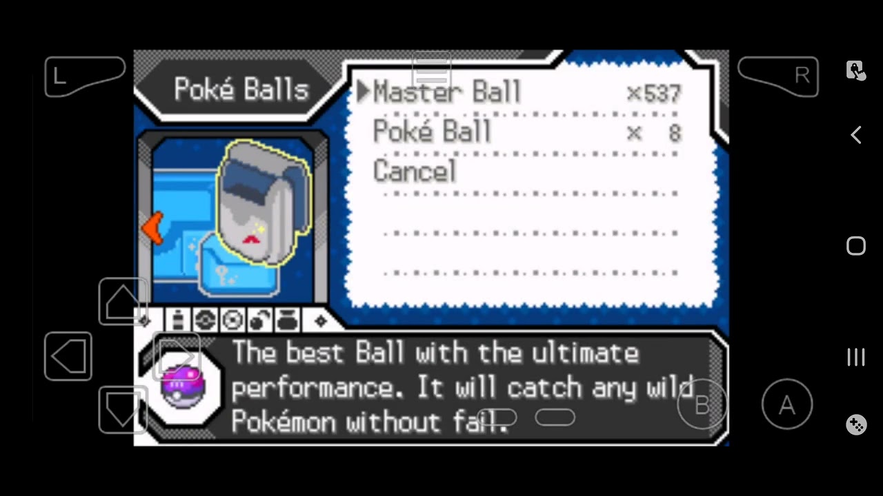 Pokemon Radical Red Cheat Codes of Rare Candy 🍬 and Master  Ball