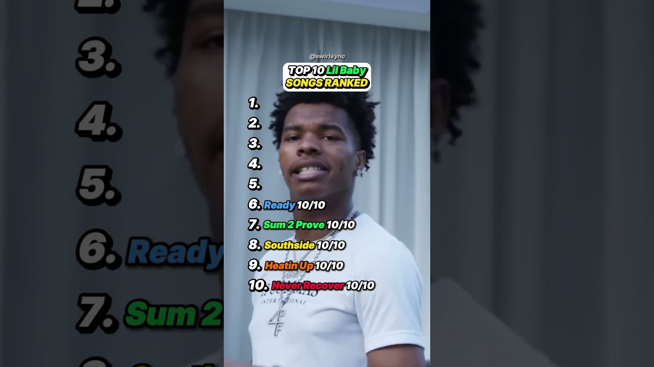 Watch Top 10 Lil Baby Songs! #rap #rapper #lilbaby #top10 #top10songs #ranking on YouTube Watch Top 10 Lil Baby Songs! #rap #rapper #lilbaby #top10 #top10songs #ranking on YouTube