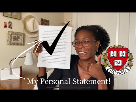 Reading My Statement of Purpose + Tips | Harvard Grad School