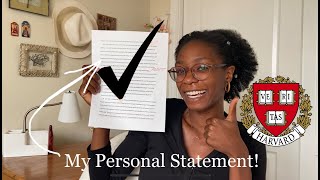 Reading My Statement of Purpose + Tips | Harvard Grad School
