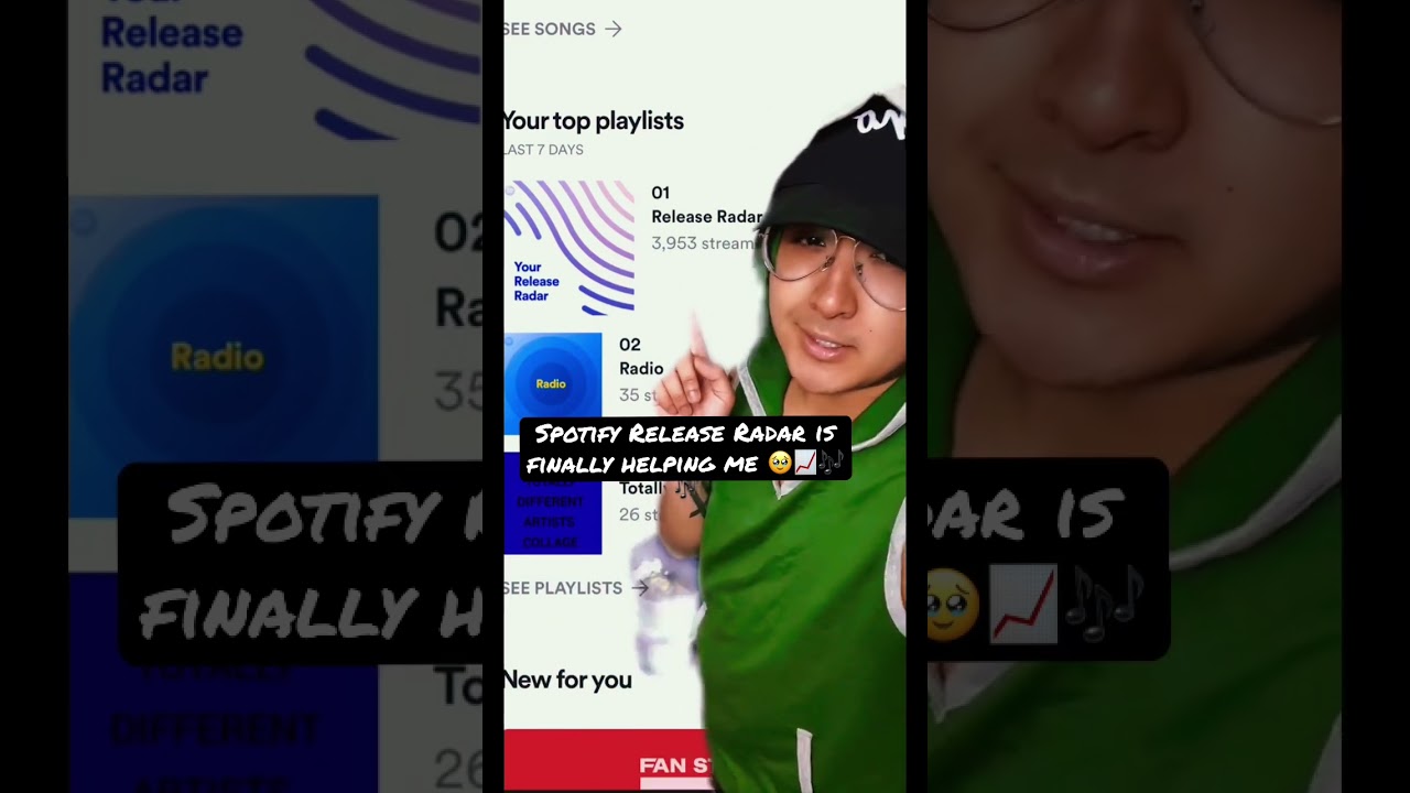 Spotify Release Radar is finally helping me 🥹📈🎶 