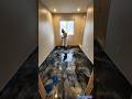 I Turned This Dull Room Into a Luxury Bathroom #epoxyfloor