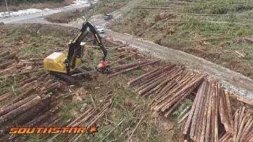 ✅and go😎 880D Tigercat with a Southstar QS605 Grapple Processor