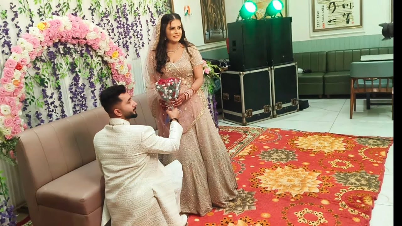 निधी की रिंग सेरमनी #reenabalhara#ringceremony #couple 