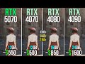 RTX 5070 vs RTX 4070 vs RTX 4080 vs RTX 4090 - Test in 16 Games