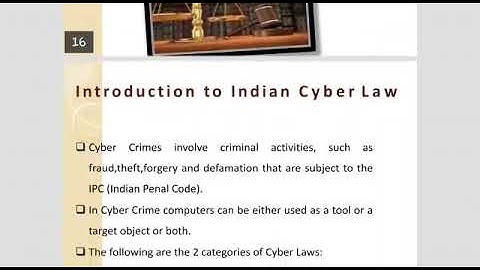 CLE- Cyber Law and Ethics-TE CSE-IT- Introduction to Cyber Crime