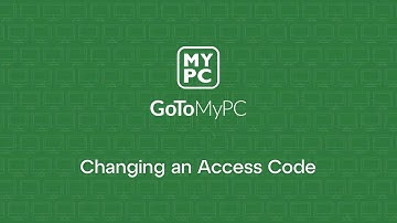 GoToMyPC - Changing an Access Code