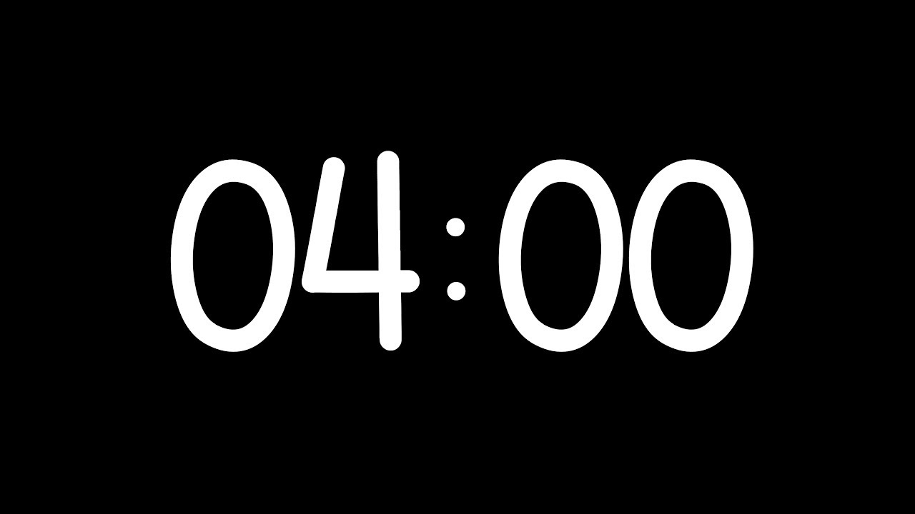 4 minute timer