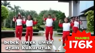 Senam Anak.. Bebek Uwek Uwek Ayam Kukuruyuk