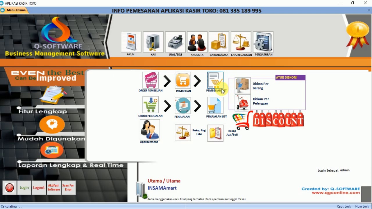 APLIKASI KASIR TOKO | TUTORIAL TRANSAKSI PEMBELIAN BARANG - YouTube