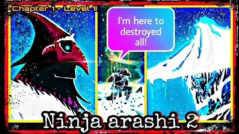 Ninja arashi 2 || story trailer and chapter 1 - level 1 [iOS / Android Gameplay]
