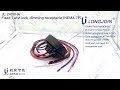fixed twist lock dimmable receptacle 5p 7p curved contact plate 5/7 pin options