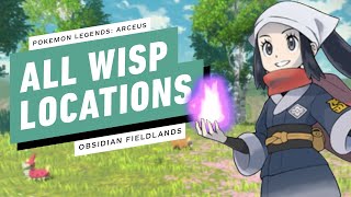 Pokemon Legends: Arceus  - All Wisp Locations (Obsidian Fieldlands)