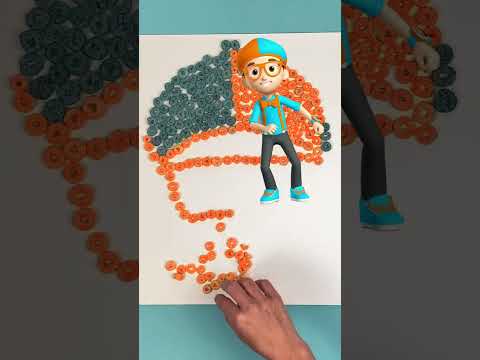 Make Blippi's Face With CEREAL #shorts #blippi